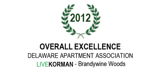 Delaware Apartment Association Overall Excellence Award 2012