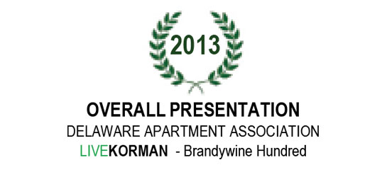 Delaware Apartment Association Overall Presentation Award 2013