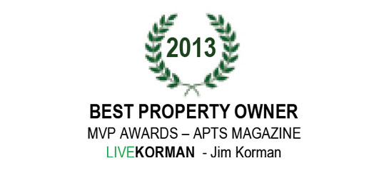 Apts Magazine MVP Awards Best Property Owner 2013