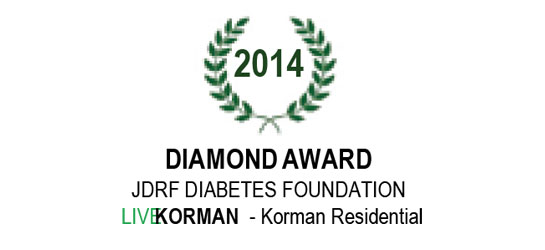 JDRF Diabetes Foundation Diamond Award 2014