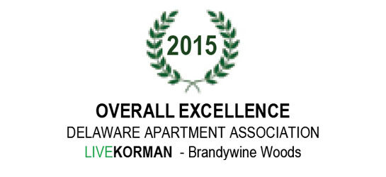 Delaware Apartment Association Overall Excellence Award 2015