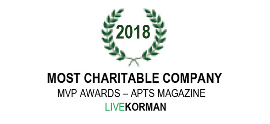 APTS Magazine MVP Awards Most Charitable Company 2018