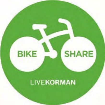 Korman Bike Share Program Logo